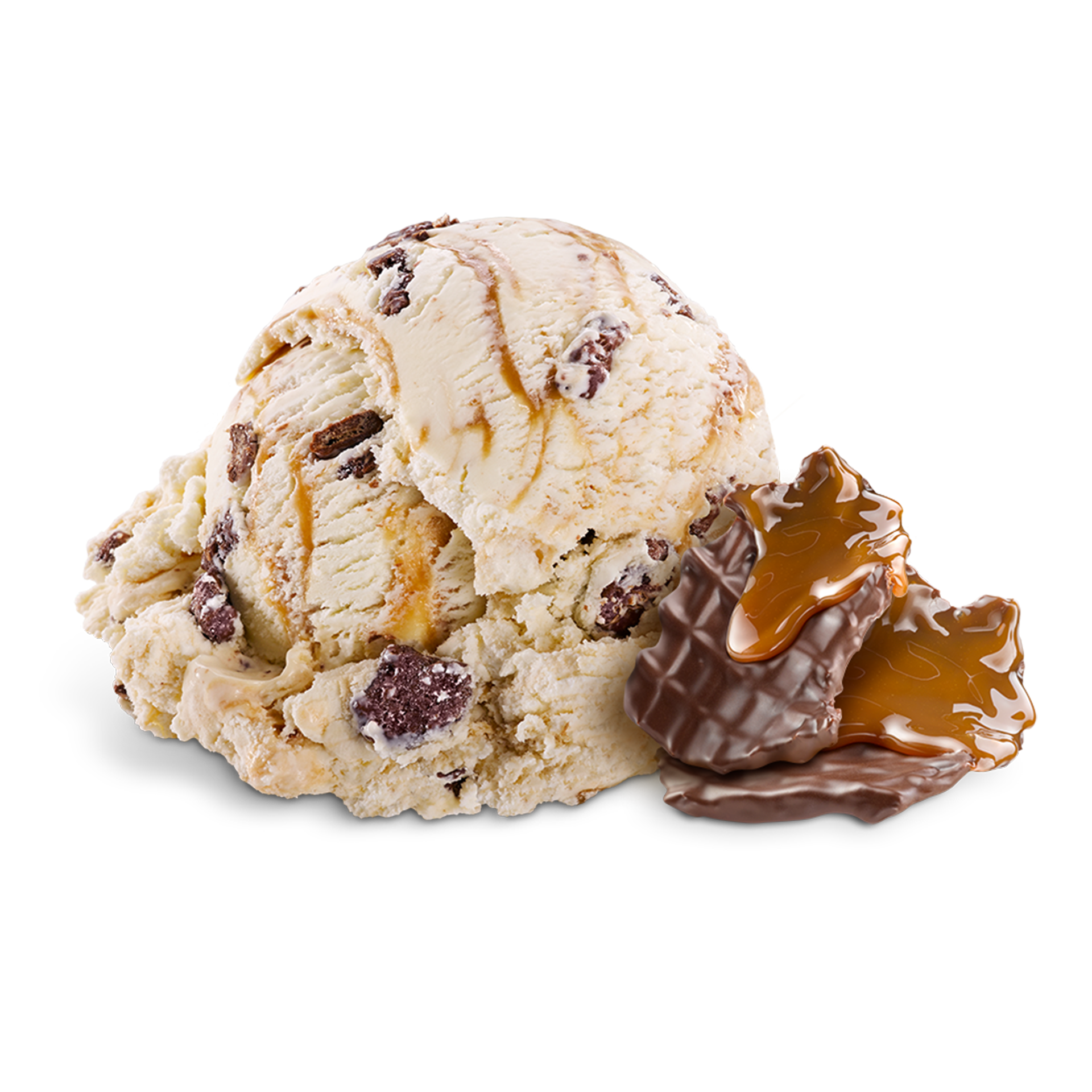 Scoop of Ice Cream with ingredients