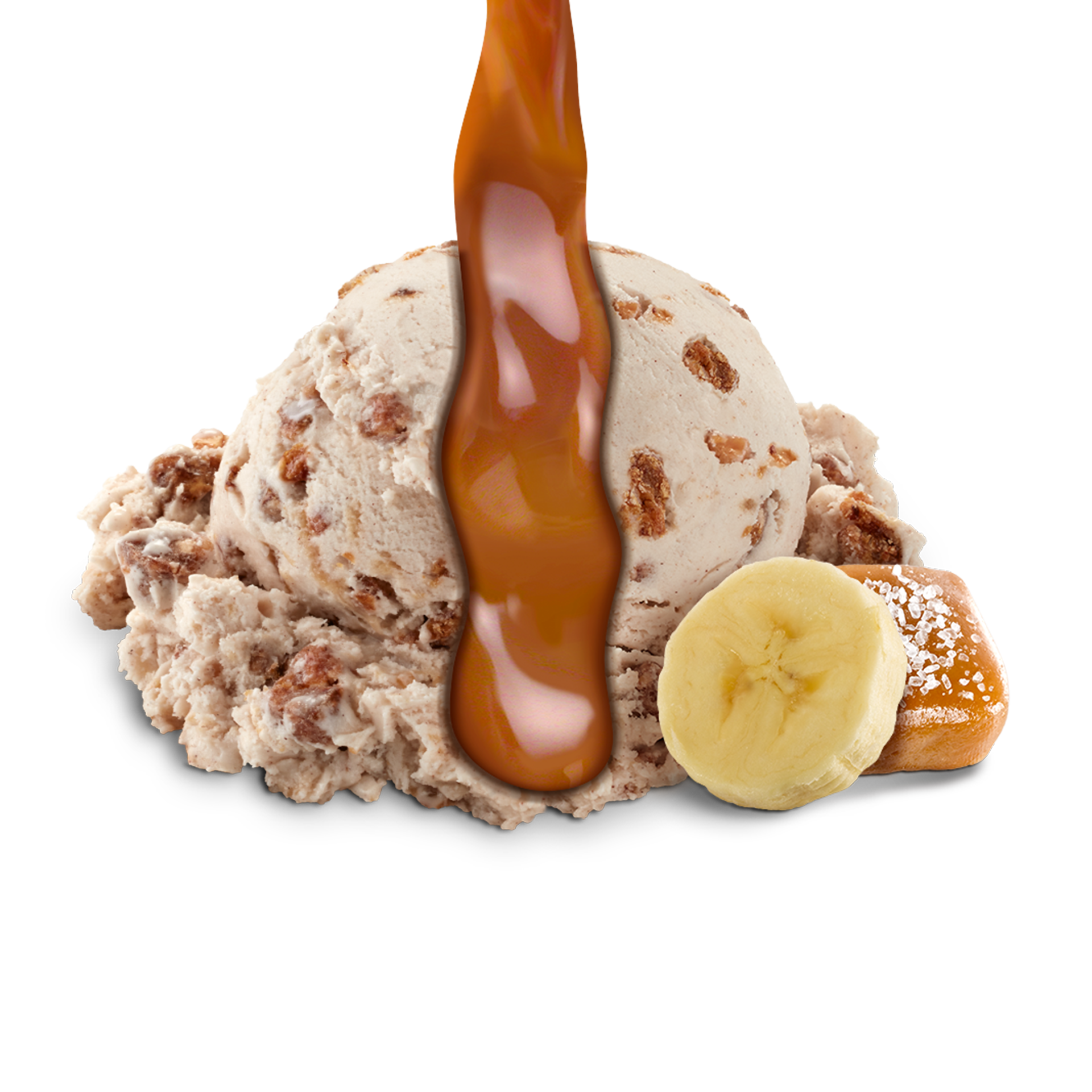 Scoop of Ice Cream with ingredients