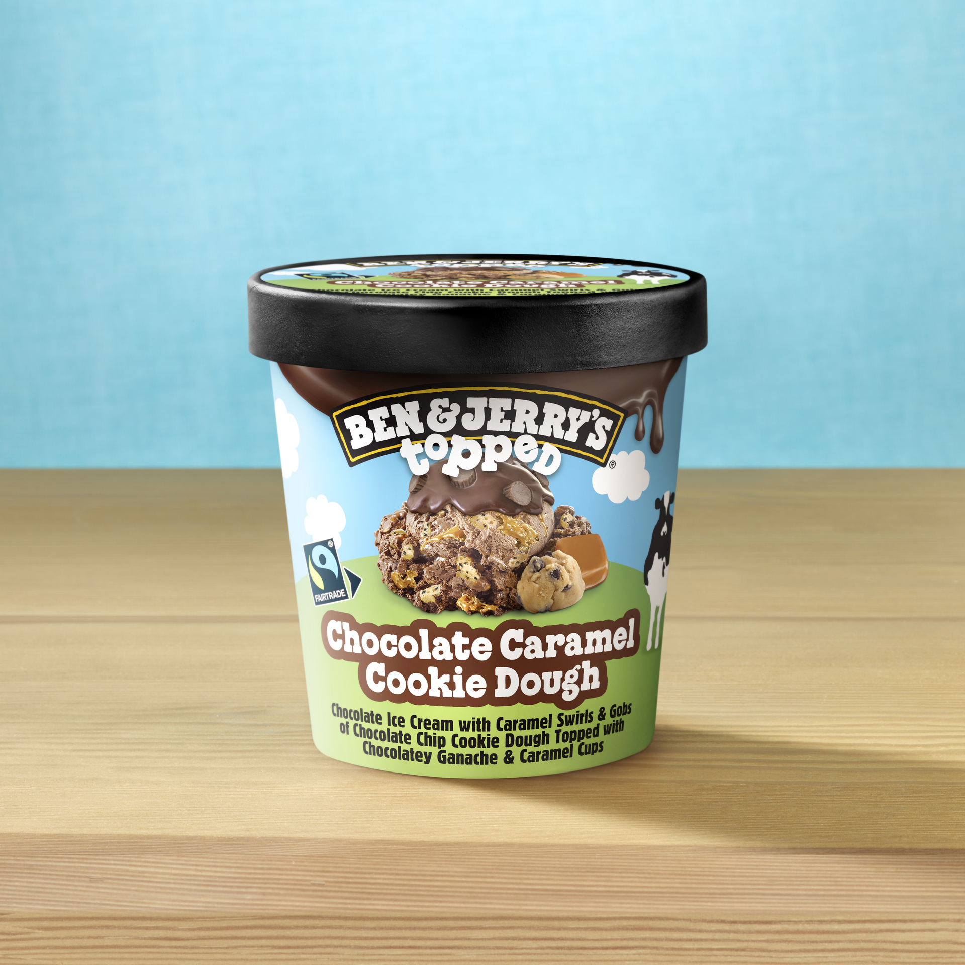 Chocolate Caramel Cookie Dough Topped - Pint 4 / 4