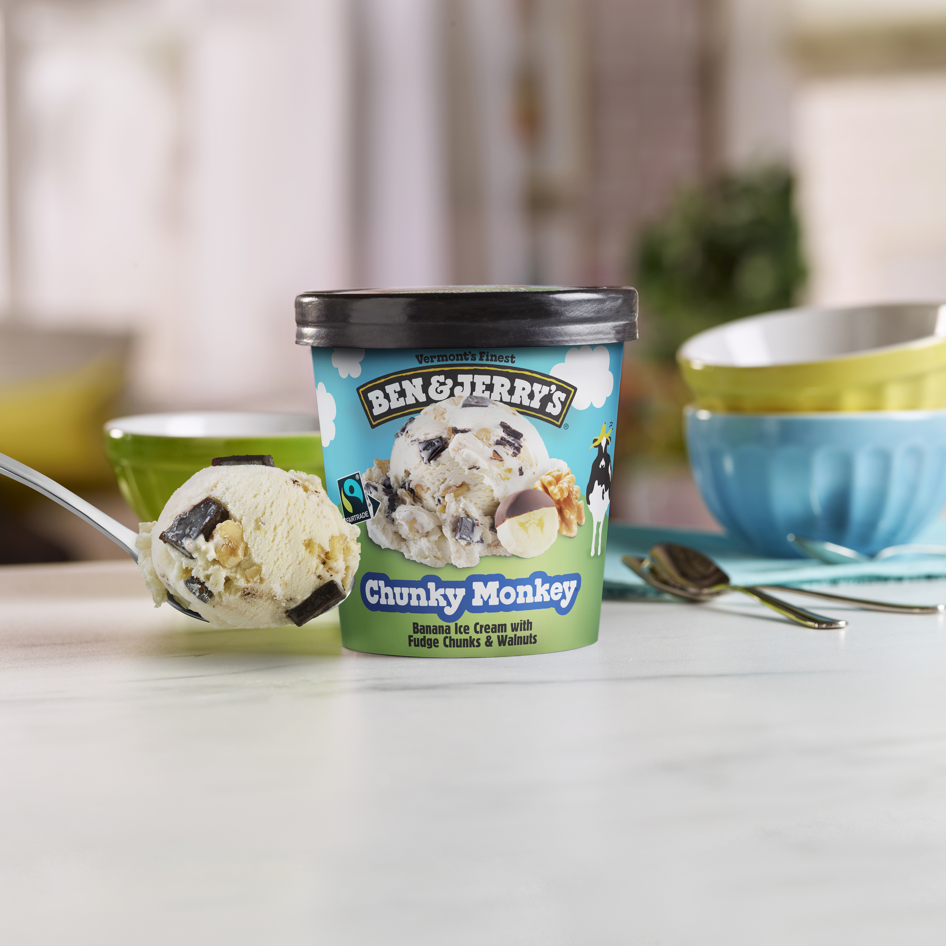 Chunky Monkey Ice Cream - Pint 3 / 5