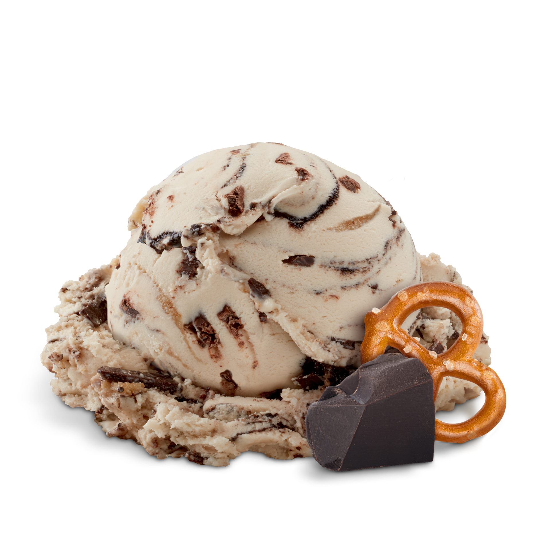 Scoop of Ice Cream with ingredients