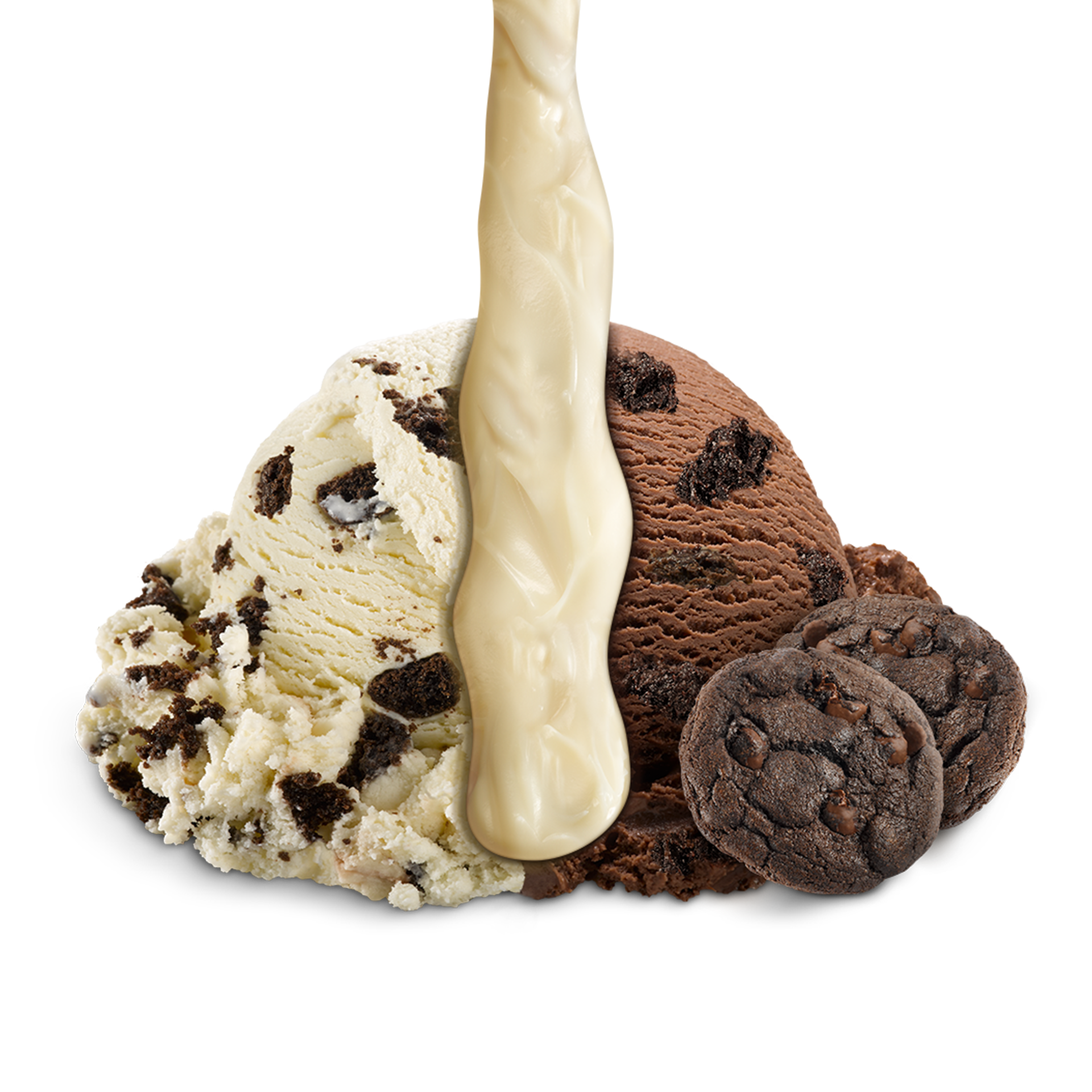 Scoop of Ice Cream with ingredients