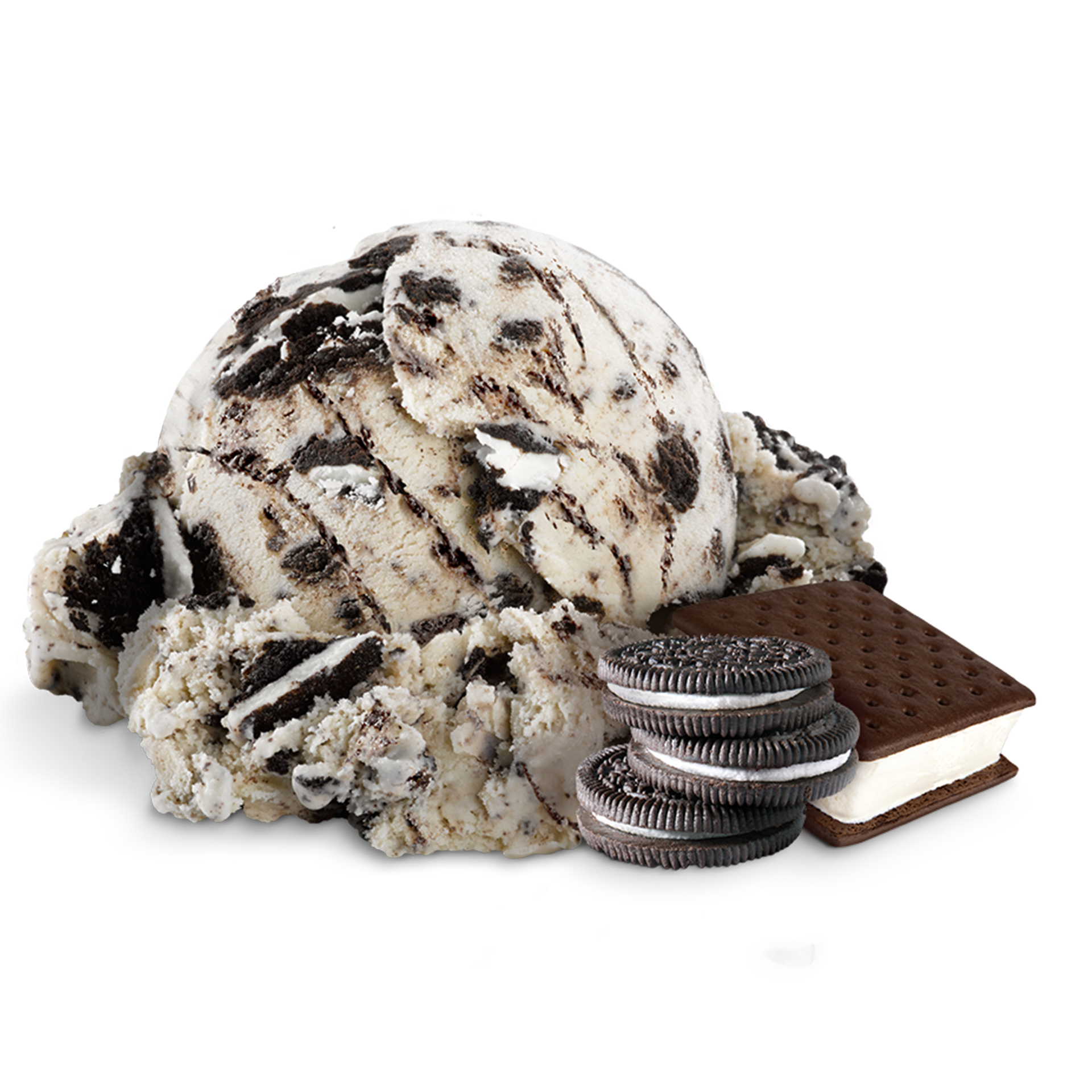 Scoop of Ice Cream with ingredients