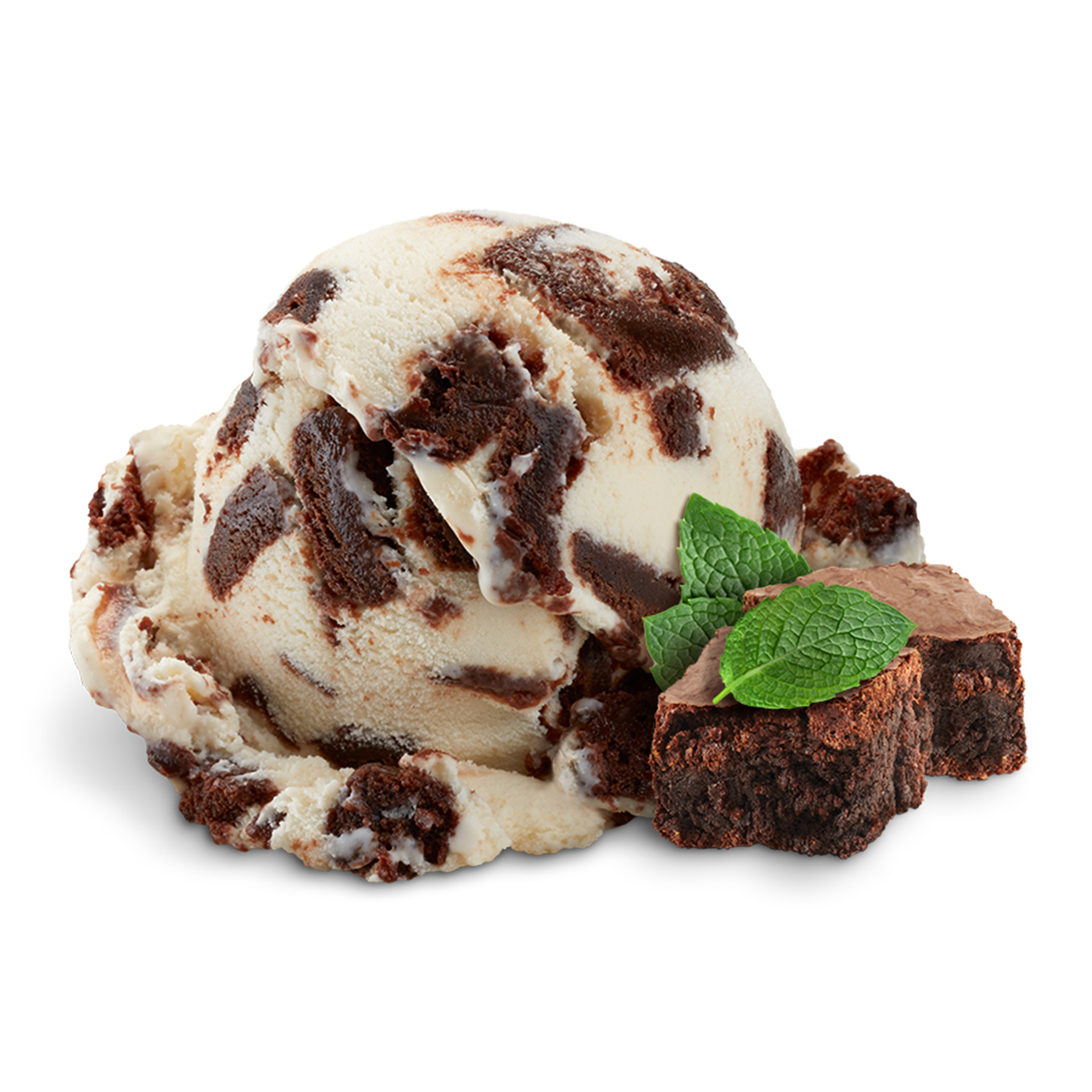 Scoop of Ice Cream with ingredients