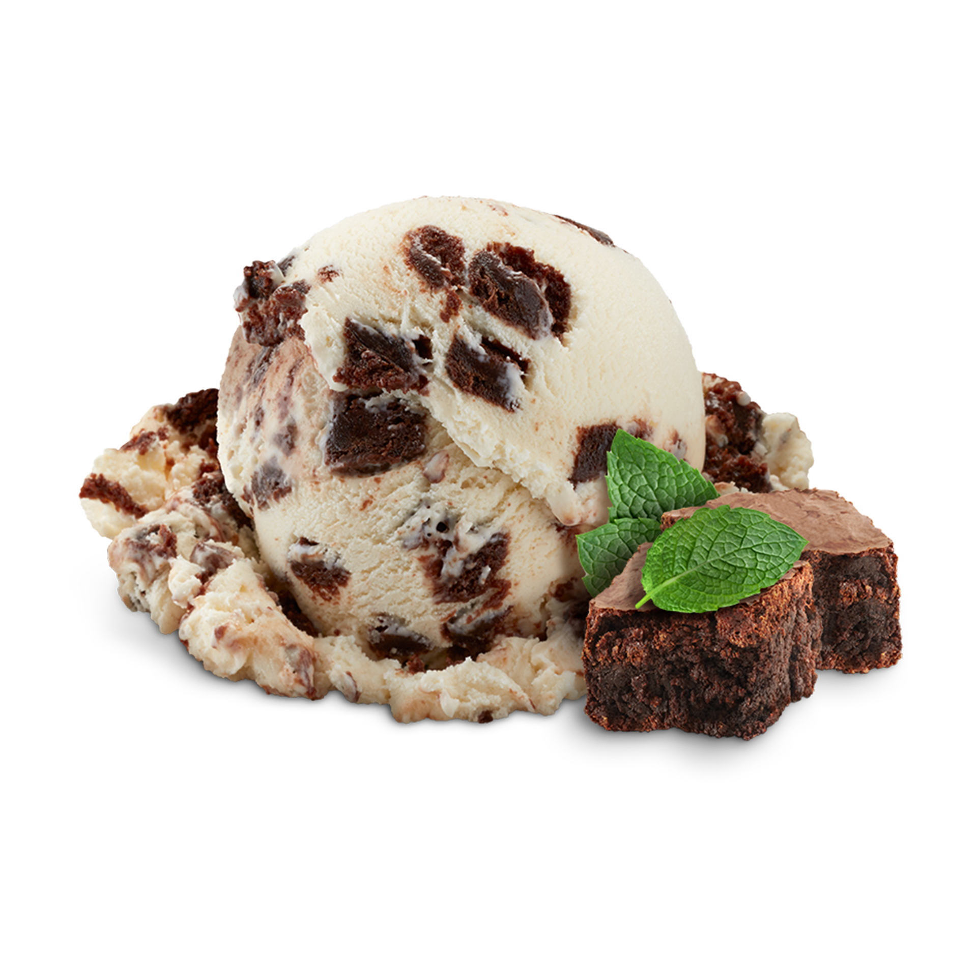 Scoop of Ice Cream with ingredients