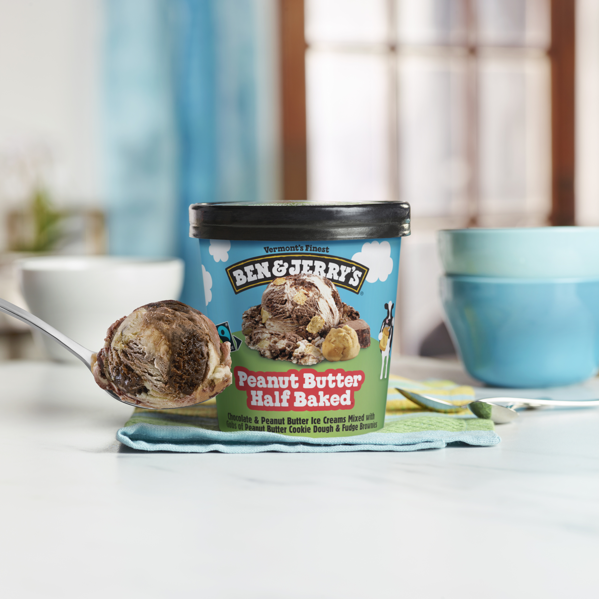 Peanut Butter Half Baked Ice Cream - Pint 2 / 5