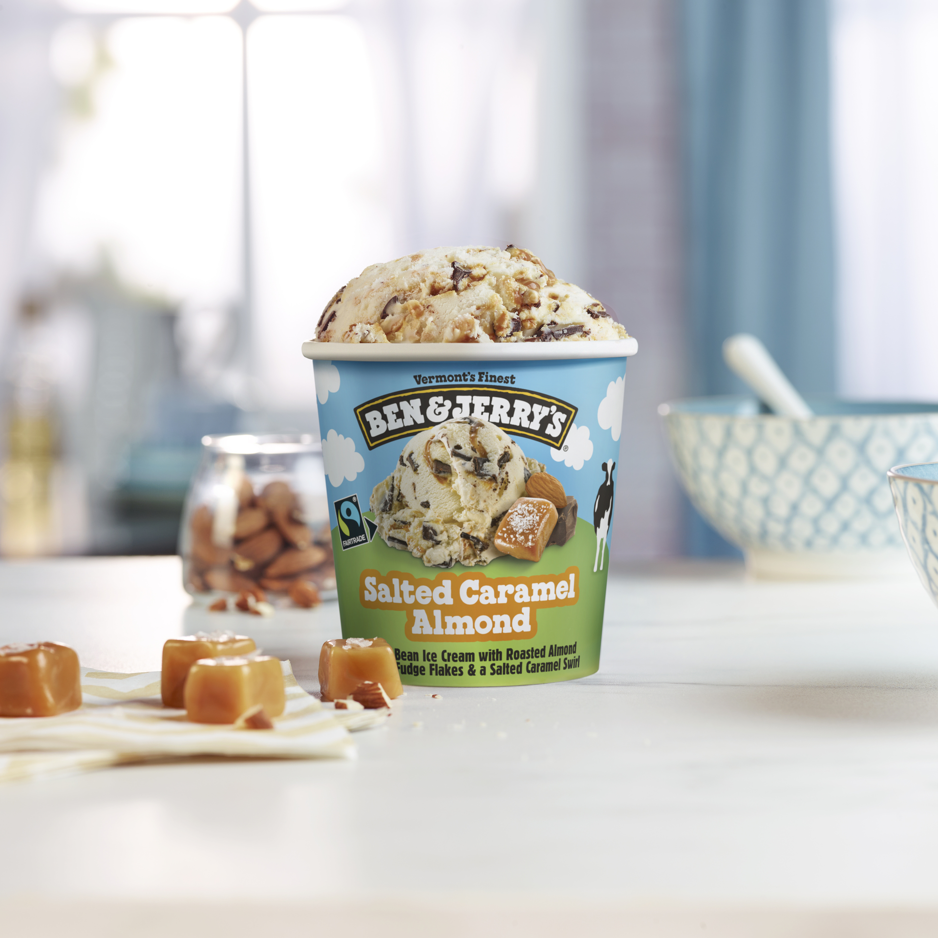 Salted Caramel Almond Ice Cream - Pint 3 / 4