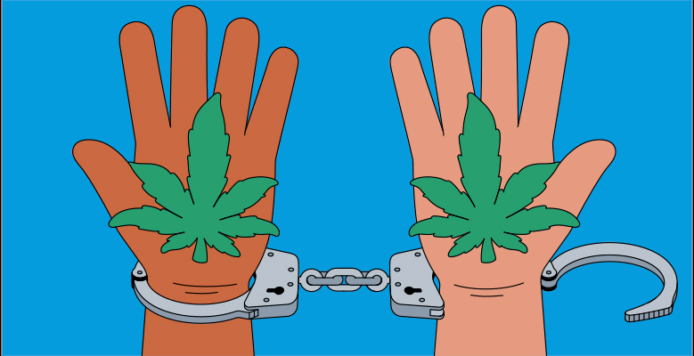 Inmate putting ballot in box