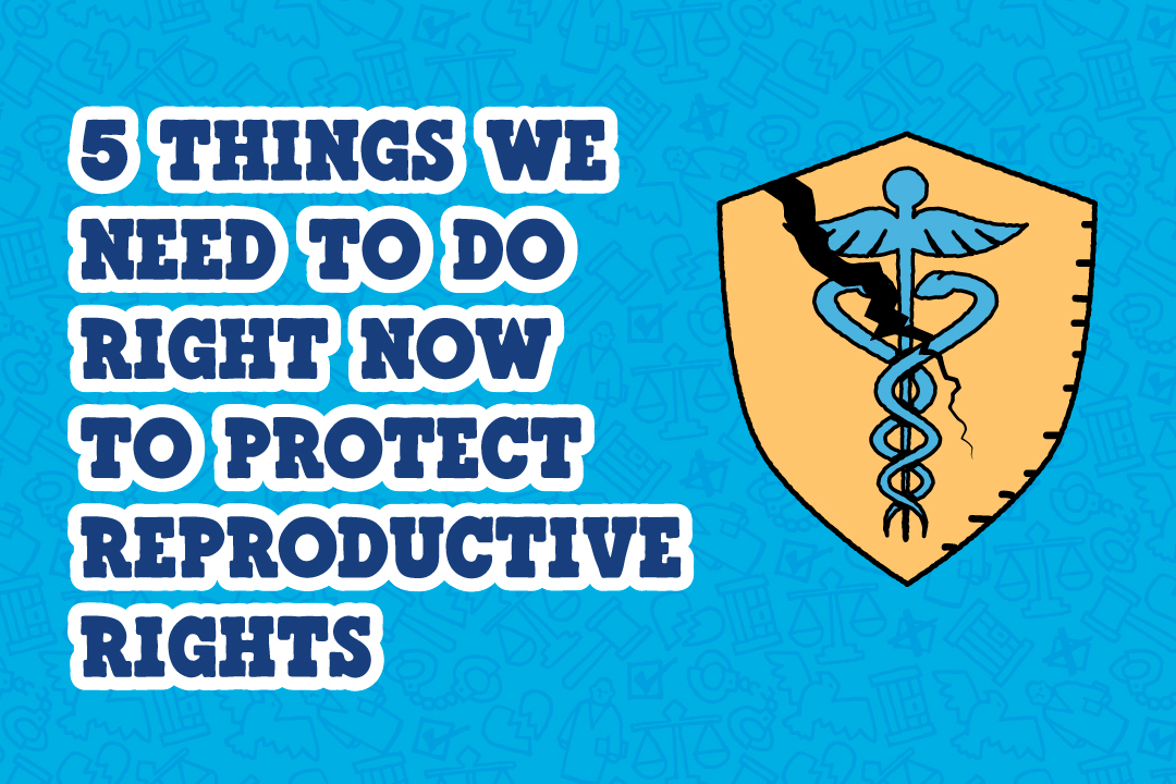 Poster with medical symbol