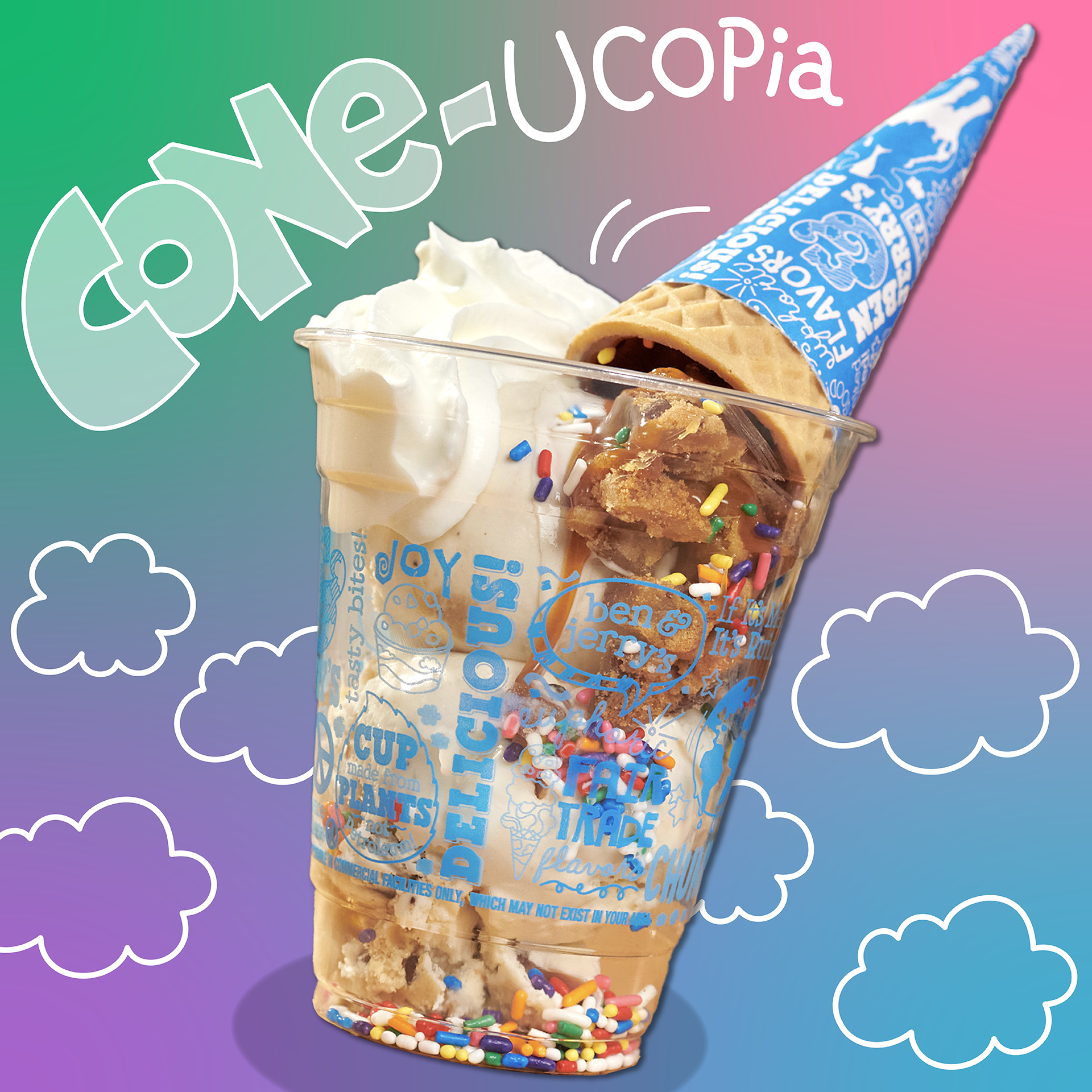Choose Your CONE Adventure With The Cone-ucopia Sundae
