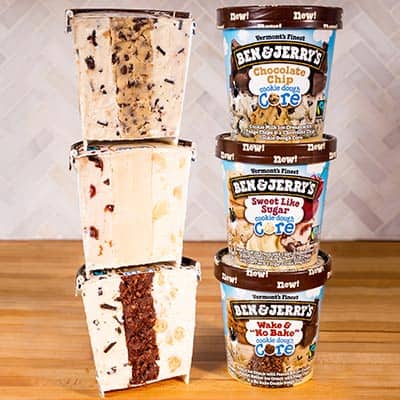 Ben & Jerry's Cookie Dough Cores pints, 3